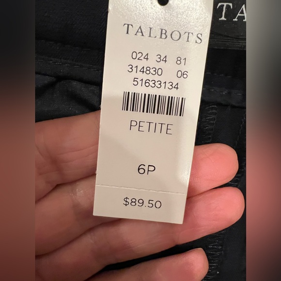 Talbots Chatham Crop Navy Size 6 Petite NWT - Picture 9 of 10